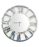 Darrahopens Home & Garden > Decor Decorative Silver Mirrored Clock