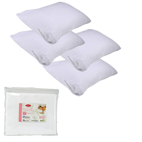 Darrahopens Home & Garden > Decor Easyrest Stain Resistant Standard Pillow Protectors 4 Pack