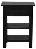 Darrahopens Home & Garden > Decor Elliot 1 Drawer Lamp Table (Black)