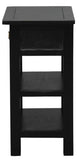 Darrahopens Home & Garden > Decor Elliot 1 Drawer Lamp Table (Black)