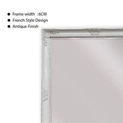Darrahopens Home & Garden > Decor French Provincial Ornate Mirror - White - Free Standing 50cm x 170cm