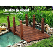 darrahopens Home & Garden > Decor Garden Rustic Chain Bridge Wooden Decoration Decor Landscape 160cm Length Rail