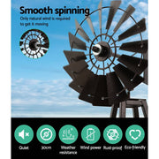 darrahopens Home & Garden > Decor Garden Windmill 120cm Metal Ornaments Outdoor Decor Ornamental Wind Mill