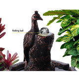 darrahopens Home & Garden > Decor Gardeon Water Solar Fountain Outdoor Bird Bath Peacock Cascading