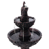 darrahopens Home & Garden > Decor Gardeon Water Solar Fountain Outdoor Bird Bath Peacock Cascading