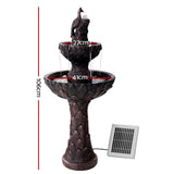 darrahopens Home & Garden > Decor Gardeon Water Solar Fountain Outdoor Bird Bath Peacock Cascading
