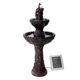 darrahopens Home & Garden > Decor Gardeon Water Solar Fountain Outdoor Bird Bath Peacock Cascading