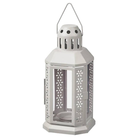 Darrahopens Home & Garden > Decor Grey Metal Miners Lantern Summer Wedding Home Party Room Balconey Deck Decoration 21cm Tealight Candle
