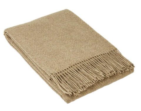 Darrahopens Home & Garden > Decor Hampton Throw - Merino Wool Blend - Camel