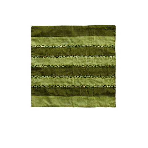 Darrahopens Home & Garden > Decor IDC Homewares Ayra Sequined Embroidered Cushion Cover Olive