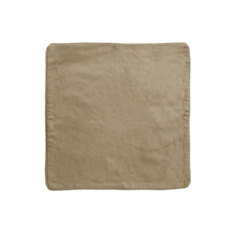 Darrahopens Home & Garden > Decor IDC Homewares Lollipop Cotton Piped Cushion Cover 60 cm square Wheat