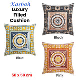 Darrahopens Home & Garden > Decor J Elliot Home Kasbah Luxury Filled Cushion 50 x 50cm Blue