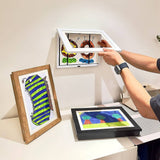 Darrahopens Home & Garden > Decor Kids Art Wood Frame Children Art Projects Display Hold 150 Pictures