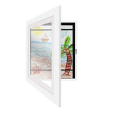 Darrahopens Home & Garden > Decor Kids Art Wood Frame Children Art Projects Display Hold 150 Pictures