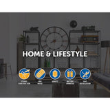 darrahopens Home & Garden > Decor Large Colourful Wall Clock Kitchen  Office Retro Timepiece
