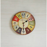 darrahopens Home & Garden > Decor Large Colourful Wall Clock Kitchen  Office Retro Timepiece
