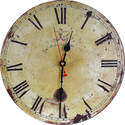 darrahopens Home & Garden > Decor Large Vintage Wall Clock Kitchen  Office Retro Timepiece