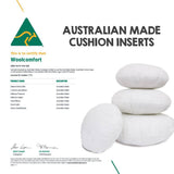 Darrahopens Home & Garden > Decor Luxor Twin Pack 45cm Aus Made Round Hotel Cushion Inserts Premium Memory Resistant Filling