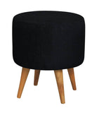 Darrahopens Home & Garden > Decor Manhattan Round Ottoman (Black)