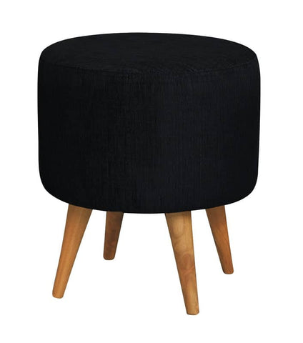 Darrahopens Home & Garden > Decor Manhattan Round Ottoman (Black)