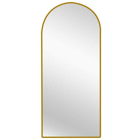 Darrahopens Home & Garden > Decor Metal Arch Mirror 75cm x 175cm - Gold