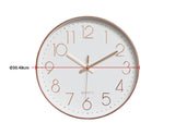 darrahopens Home & Garden > Decor Modern Wall Clock Silent Non-Ticking Quartz Battery Operated Rose Gold