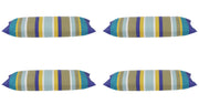 Darrahopens Home & Garden > Decor Pack of 4 Corban Royal  Rectangle 35x70cm Striped Multicoloured Cushion Cover