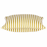 Darrahopens Home & Garden > Decor Pack of 4 Dandi Mustard Yellow & White Striped Square Cushion Covers 40x40cm