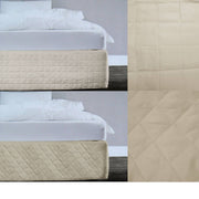 Darrahopens Home & Garden > Decor Random Pattern Quilted Valance Linen Queen