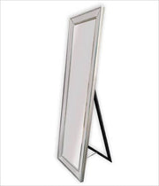 Darrahopens Home & Garden > Decor Silver Beaded Framed Mirror - Free Standing 50cm x 170cm
