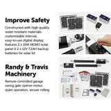 darrahopens Home & Garden > DIY 1200KG 20W Solar Double Swing Auto Motor Remote Gate Opener