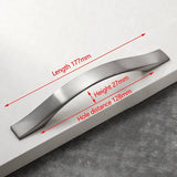 Darrahopens Home & Garden > DIY 128mm Brushed Silver Furniture Kitchen Bathroom Cabinet Handles Drawer Bar Handle Pull Knob