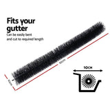darrahopens Home & Garden > DIY 18 Pcs Gutter Brush Guard 100mm X 16.5m Length Leaf Twigs Filter Home Garden