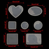 Darrahopens Home & Garden > DIY 18pcs Coaster Cup Mat Mold Round Silicone Mould Kit for Craft?DIY Epoxy Resin