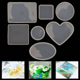 Darrahopens Home & Garden > DIY 18pcs Coaster Cup Mat Mold Round Silicone Mould Kit for Craft?DIY Epoxy Resin