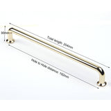 Darrahopens Home & Garden > DIY 192mm Polished gold Furniture Kitchen Bathroom Cabinet Handles Drawer Bar Handle Pull Knob