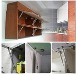 Darrahopens Home & Garden > DIY 2 Pcs 100N Cabinet Door Hydraulic Hinge Metal Head Lift Support Soft Close & Buffer Telescopic