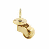 Darrahopens Home & Garden > DIY 25mm Castor Brass Caster Wheel Swivel Vintage Chairs Cabinet Bed Furniture Wheels Brass