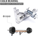 Darrahopens Home & Garden > DIY 2PCS 12inch Steel Wall Mounted Folding Triangle Angle Shelf Support Bracket Rack