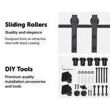 darrahopens Home & Garden > DIY 3.6m Sliding Barn Door Hardware