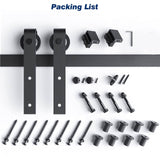 Darrahopens Home & Garden > DIY 3m Heavy Duty Sliding Barn Single Door Hardware Kit Damper Track Rail Roller System