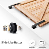 Darrahopens Home & Garden > DIY 3m Heavy Duty Sliding Barn Single Door Hardware Kit Damper Track Rail Roller System