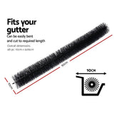 darrahopens Home & Garden > DIY 48 Pcs Gutter Brush Guard 92cm X 10cm Length Leaf Twigs Filter Home Garden