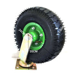 Darrahopens Home & Garden > DIY 4x 10 Inch Swivel Castor Caster Pneumatic Tyres Wheels Trolley Cart Wheelbarrow