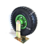 Darrahopens Home & Garden > DIY 4x 10 Inch Swivel Castor Caster Pneumatic Tyres Wheels Trolley Cart Wheelbarrow