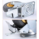 Darrahopens Home & Garden > DIY 4x 8" Heavy Duty Industrial Swivel Brake Caster Tyre Tyres Wheel Wheels Castor 1000KG Trolley