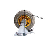 Darrahopens Home & Garden > DIY 4x 8" Heavy Duty Industrial Swivel Brake Caster Tyre Tyres Wheel Wheels Castor 1000KG Trolley