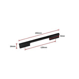 darrahopens Home & Garden > DIY 5 x 128mm Kitchen Handle Cabinet Cupboard Door Drawer Handles square Black furniture pulls