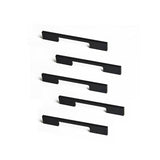 darrahopens Home & Garden > DIY 5 x 128mm Kitchen Handle Cabinet Cupboard Door Drawer Handles square Black furniture pulls