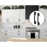 darrahopens Home & Garden > DIY 5 x 96mm Kitchen Handle Cabinet Cupboard Door Drawer Handles square Black furniture pulls